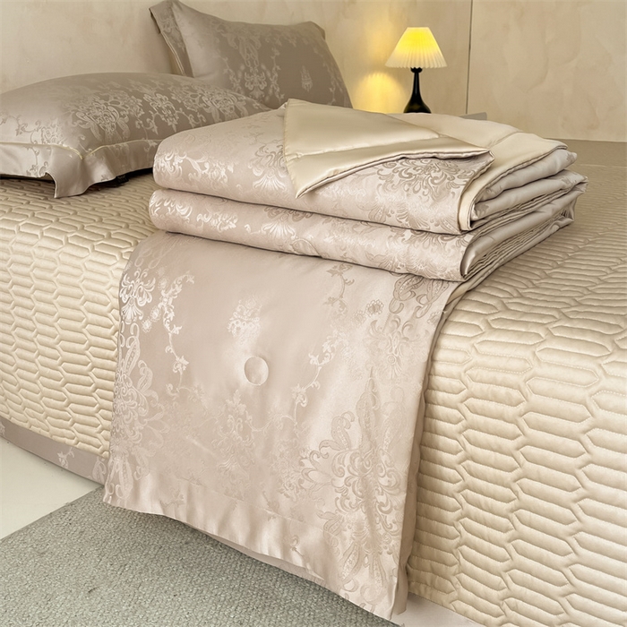 91家纺网 家纺一手货源 找家纺 （总）大麦家纺 2026新款水洗古棉床盖印花四件套