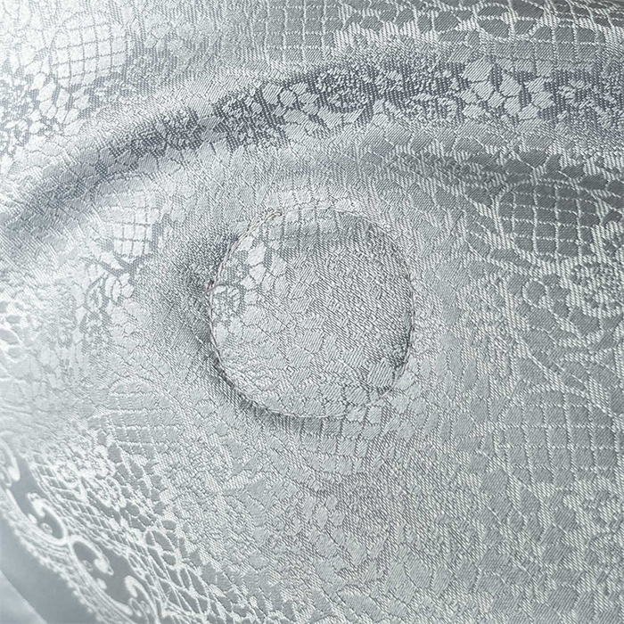 91家纺网 家纺一手货源 找家纺 大麦家纺 2026年高精密锦缎提花夏被四件套 梦网-浅灰