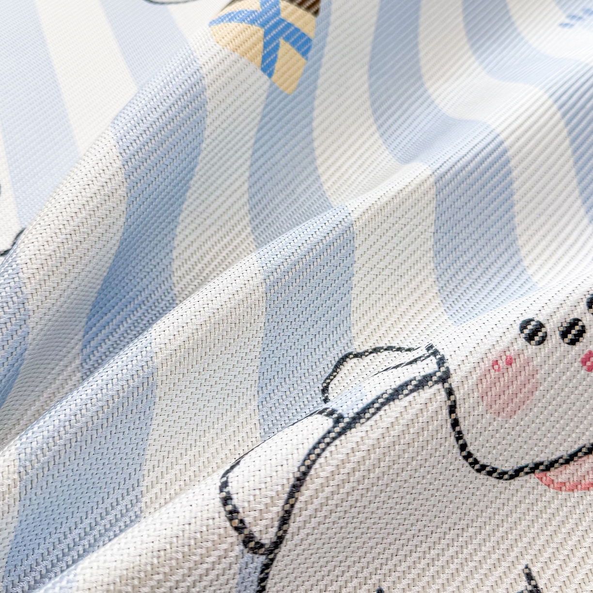 91家纺网 家纺一手货源 找家纺 懒猫家纺 2026春夏新款600D数码印花冰藤凉席席子-床席款 甜品小狗