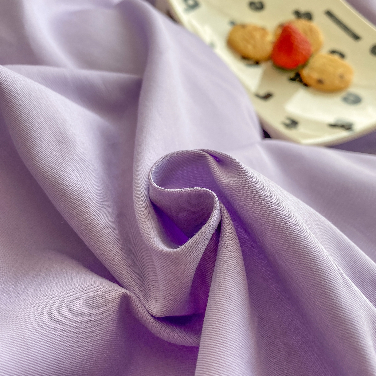 91家纺网 家纺一手货源 找家纺 女子家纺 2026新款全棉纯棉水洗棉布标四件套 丁香紫