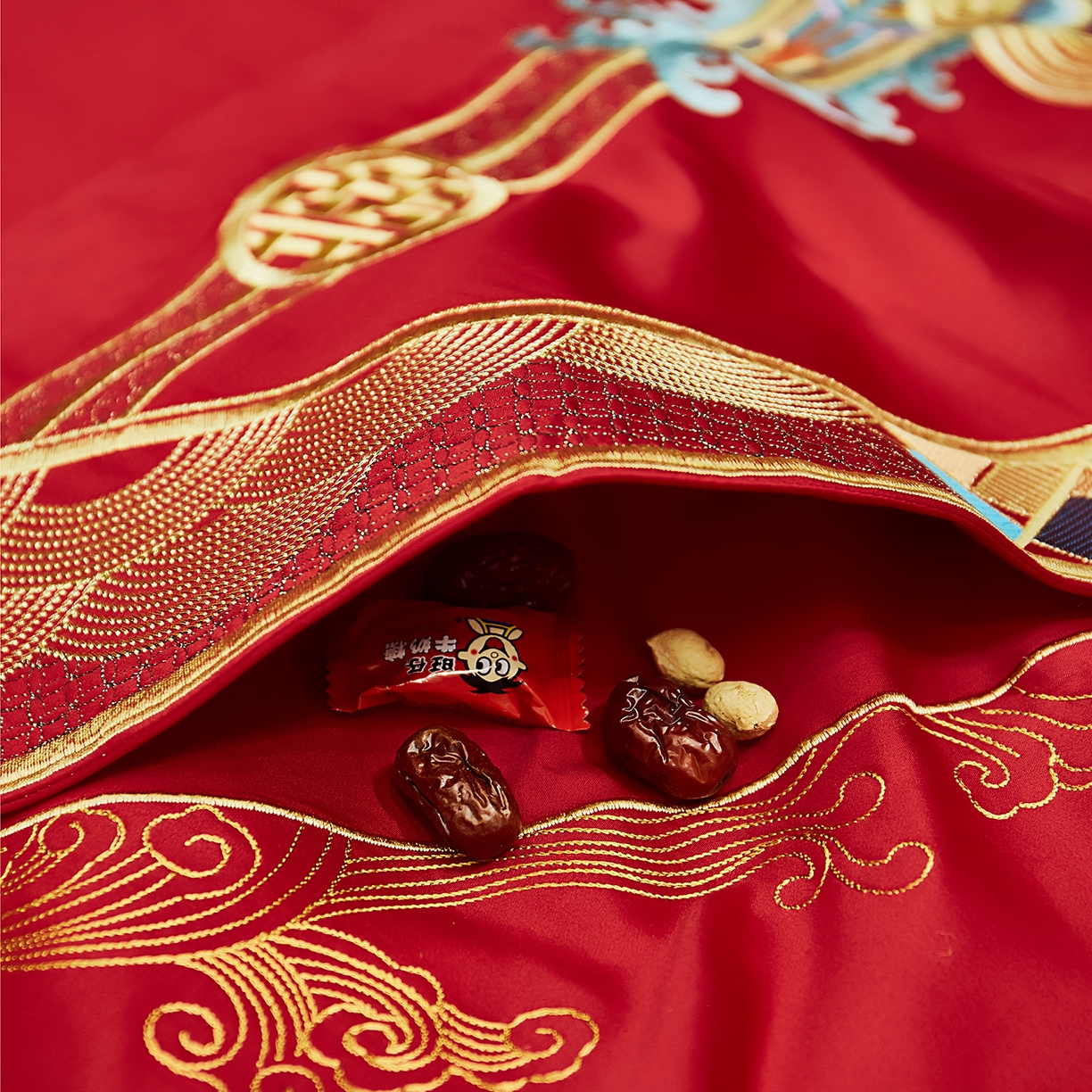 91家纺网 家纺一手货源 找家纺 （总）蒂爵 2026新款提花顶奢重工绣花工艺款婚庆四件套多件套490系列