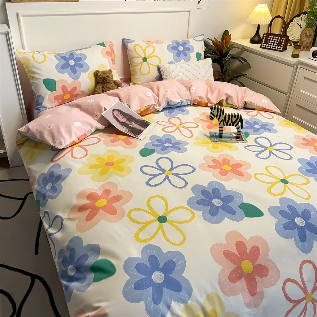 91家纺网 家纺一手货源 找家纺 （总）798家纺 2026新款全棉水洗棉12868印花四件套