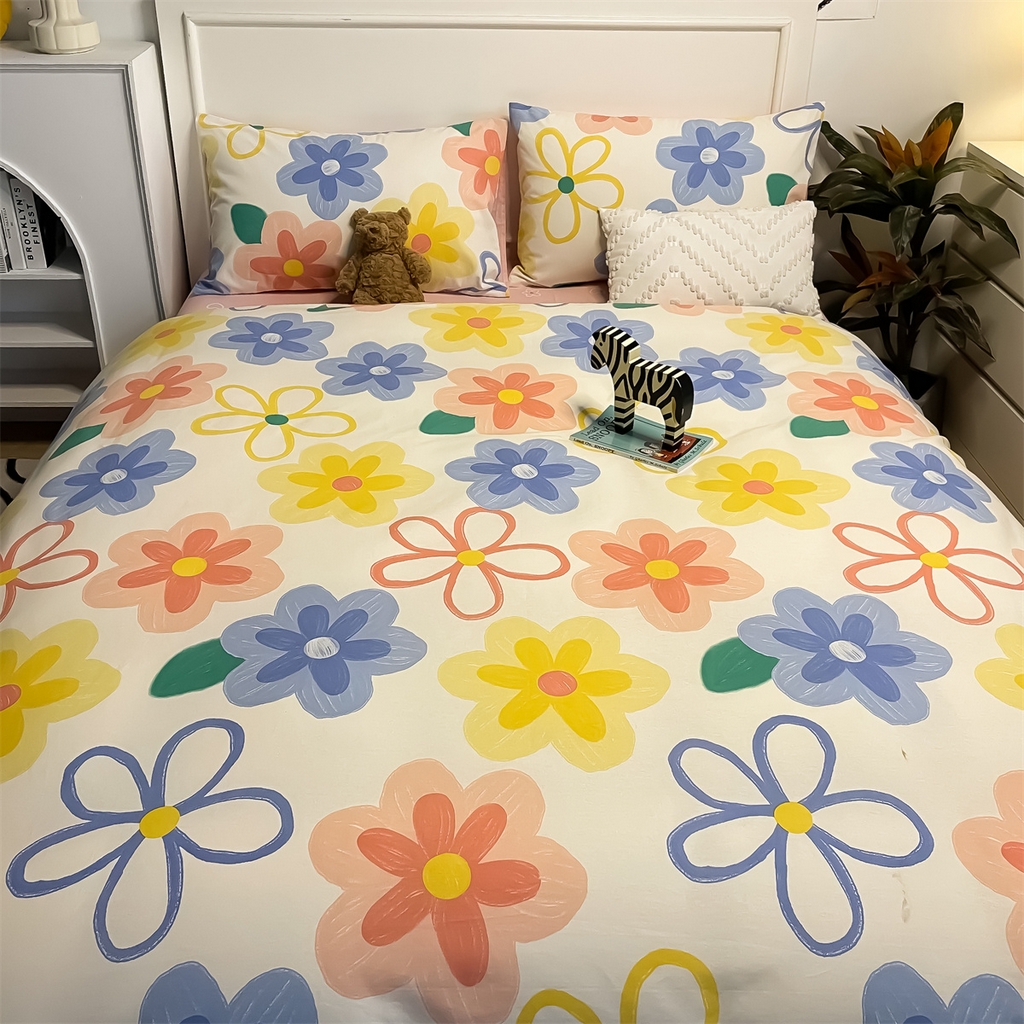 91家纺网 家纺一手货源 找家纺 （总）798家纺 2026新款全棉水洗棉12868印花四件套