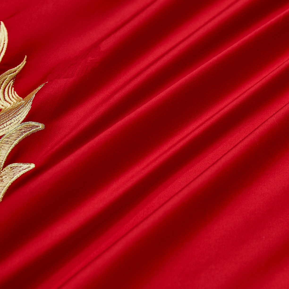 91家纺网 家纺一手货源 找家纺 蒂爵 2026新款提花顶奢重工绣花工艺款婚庆四件套多件套490系列 鸿福满堂