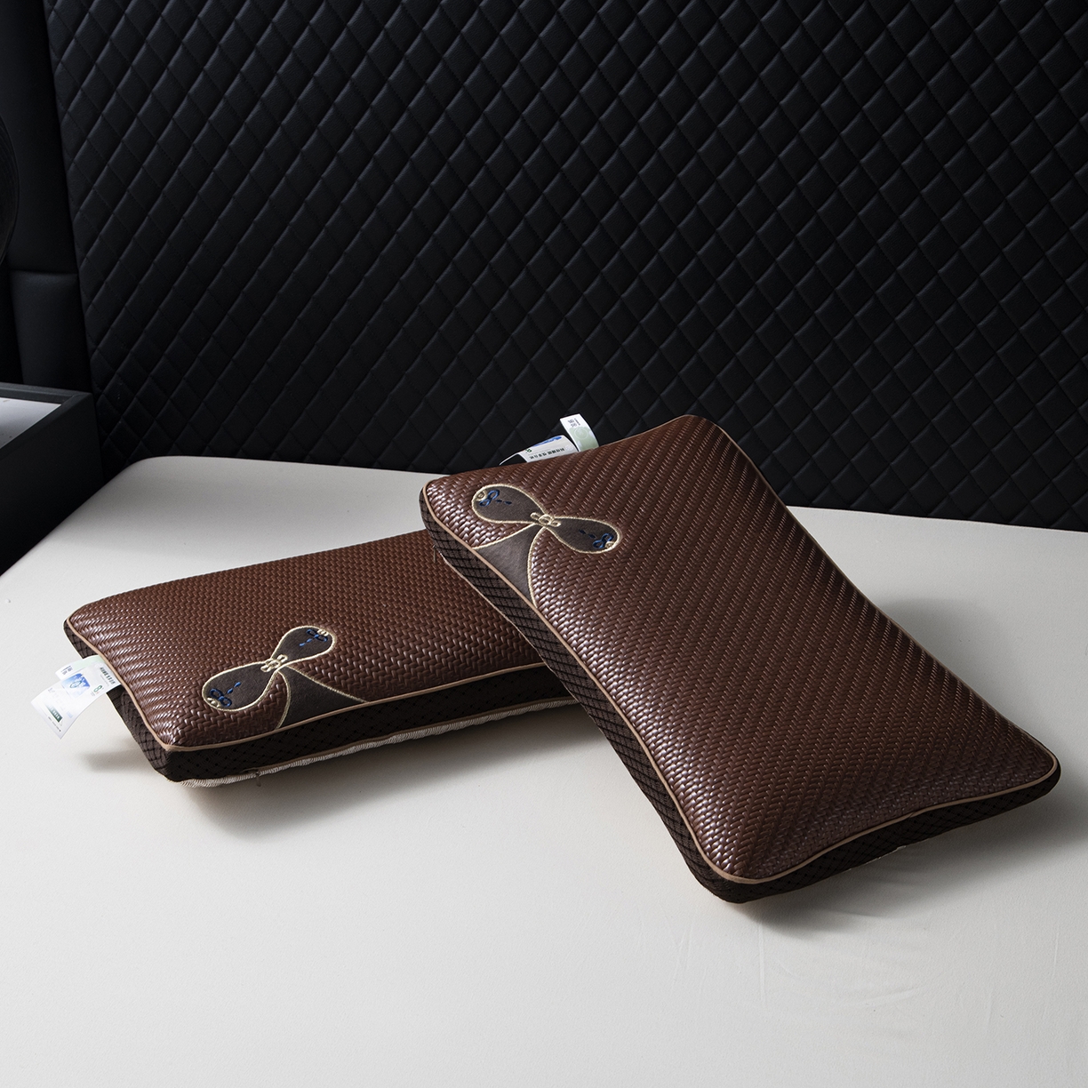 91家纺网 家纺一手货源 找家纺 莉迪娅 2026新款Pe凉感枕  枕头枕芯 Pe韩式蝴蝶结【填充荞麦壳】