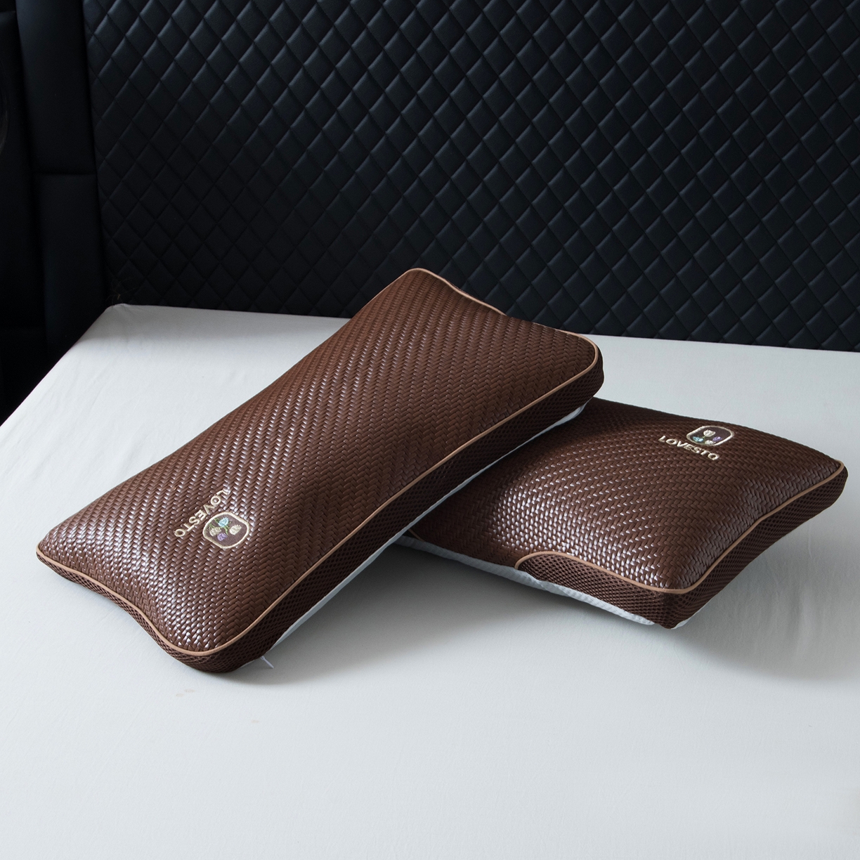 91家纺网 家纺一手货源 找家纺 莉迪娅 2026新款Pe凉感枕  枕头枕芯 Pe韩式百合花【填充荞麦壳】