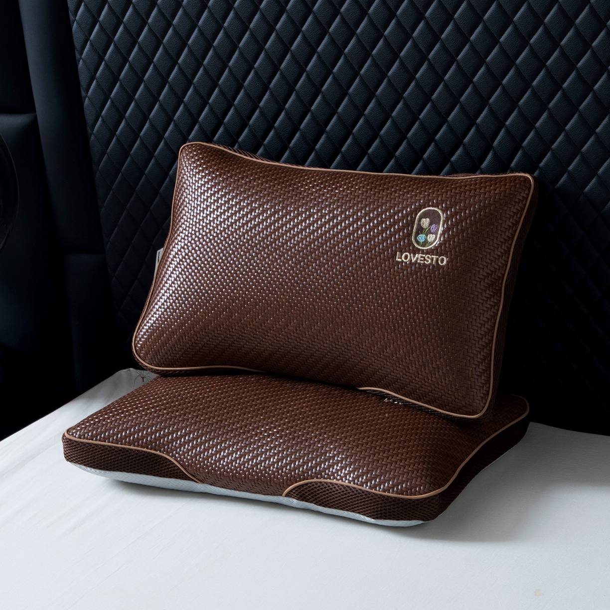 91家纺网 家纺一手货源 找家纺 莉迪娅 2026新款Pe凉感枕  枕头枕芯 Pe韩式百合花【填充荞麦壳】