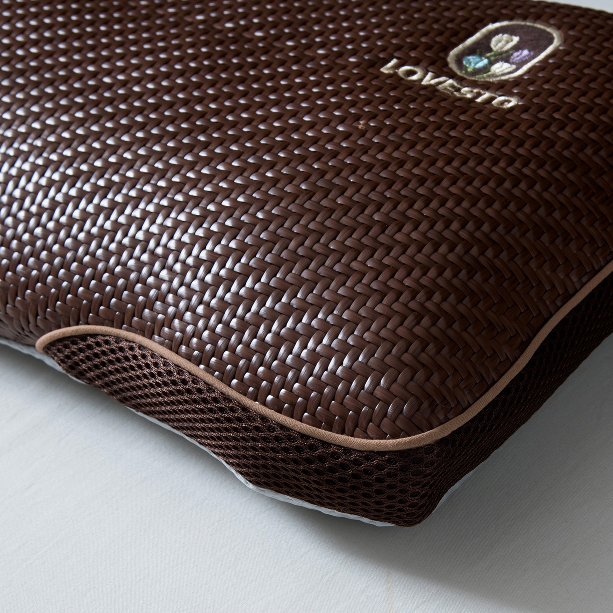 91家纺网 家纺一手货源 找家纺 莉迪娅 2026新款Pe凉感枕  枕头枕芯 Pe韩式百合花【填充荞麦壳】