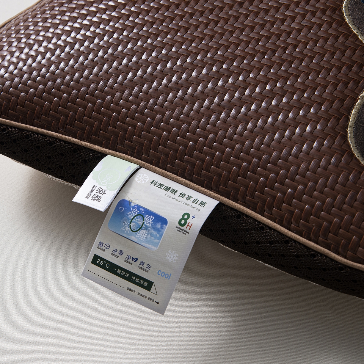 91家纺网 家纺一手货源 找家纺 莉迪娅 2026新款Pe凉感枕  枕头枕芯 Pe韩式蝴蝶结【填充荞麦壳】