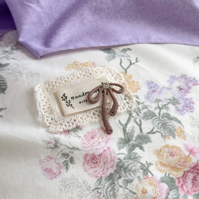 91家纺网 家纺一手货源 找家纺 菊上家纺 2026新款法式田园风蕾丝床裙 绫香紫