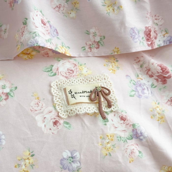 91家纺网 家纺一手货源 找家纺 菊上家纺 2026新款法式田园风蕾丝床裙 梦迪粉