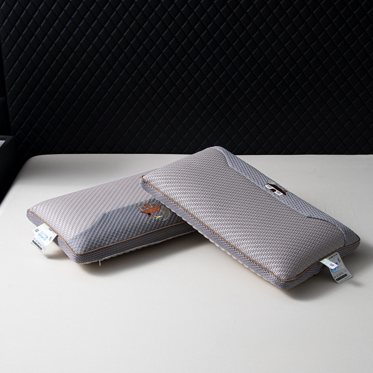 91家纺网 家纺一手货源 找家纺 莉迪娅 2026新款pe温馨之家系列枕头枕芯 Pe温馨之家浅灰【填充记忆棉】