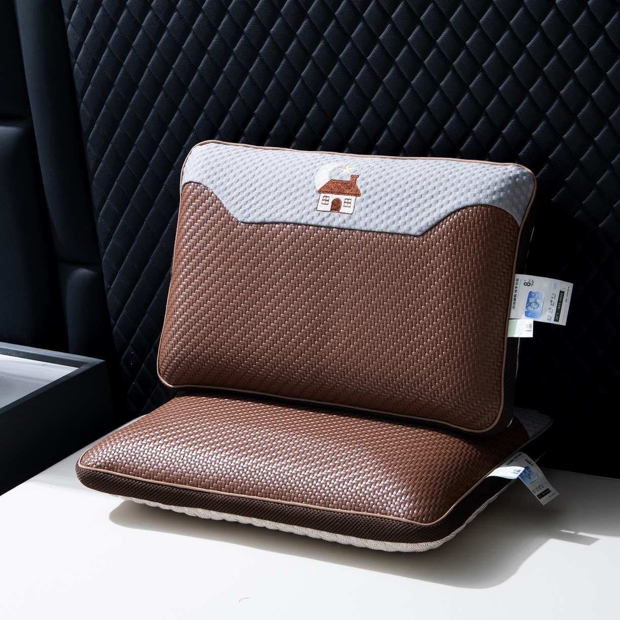 莉迪娅 2026新款pe温馨之家系列枕头枕芯 Pe温馨之家咖色【填充记忆棉】