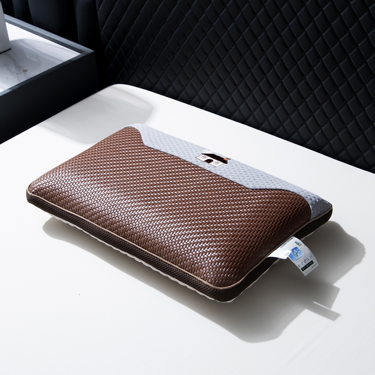 91家纺网 家纺一手货源 找家纺 莉迪娅 2026新款pe温馨之家系列枕头枕芯 Pe温馨之家咖色【填充荞麦壳】