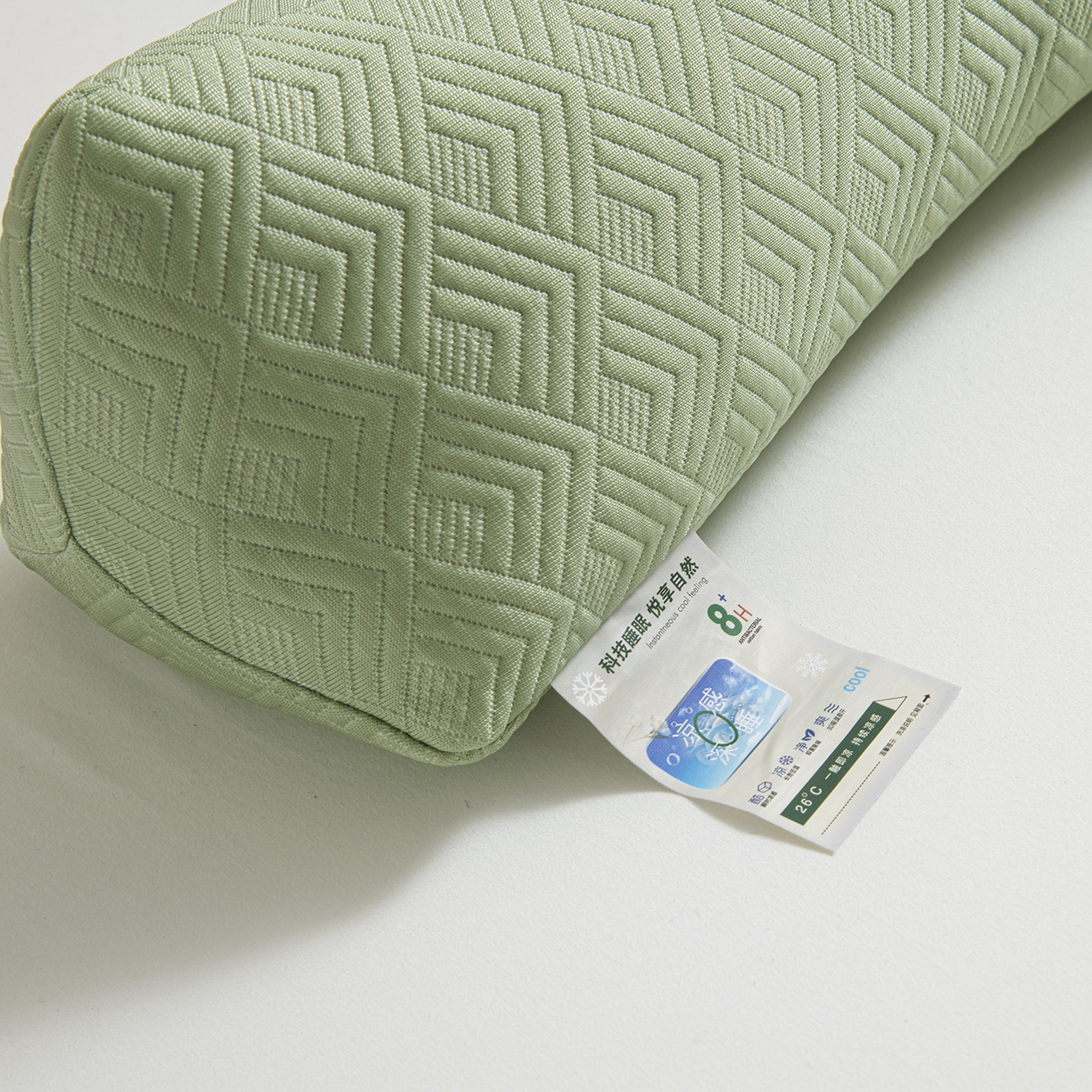 91家纺网 家纺一手货源 找家纺 莉迪娅 2026新款静养三角颈椎枕  枕头枕芯 静养三角颈椎枕绿【填充高粱壳】