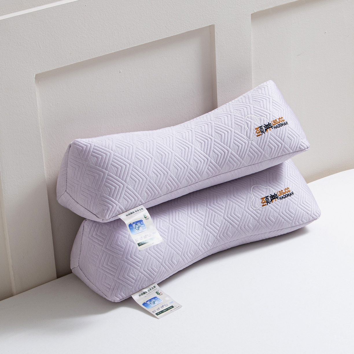 91家纺网 家纺一手货源 找家纺 莉迪娅 2026新款静养三角颈椎枕  枕头枕芯 静养三角颈椎枕紫【填充荞麦壳】