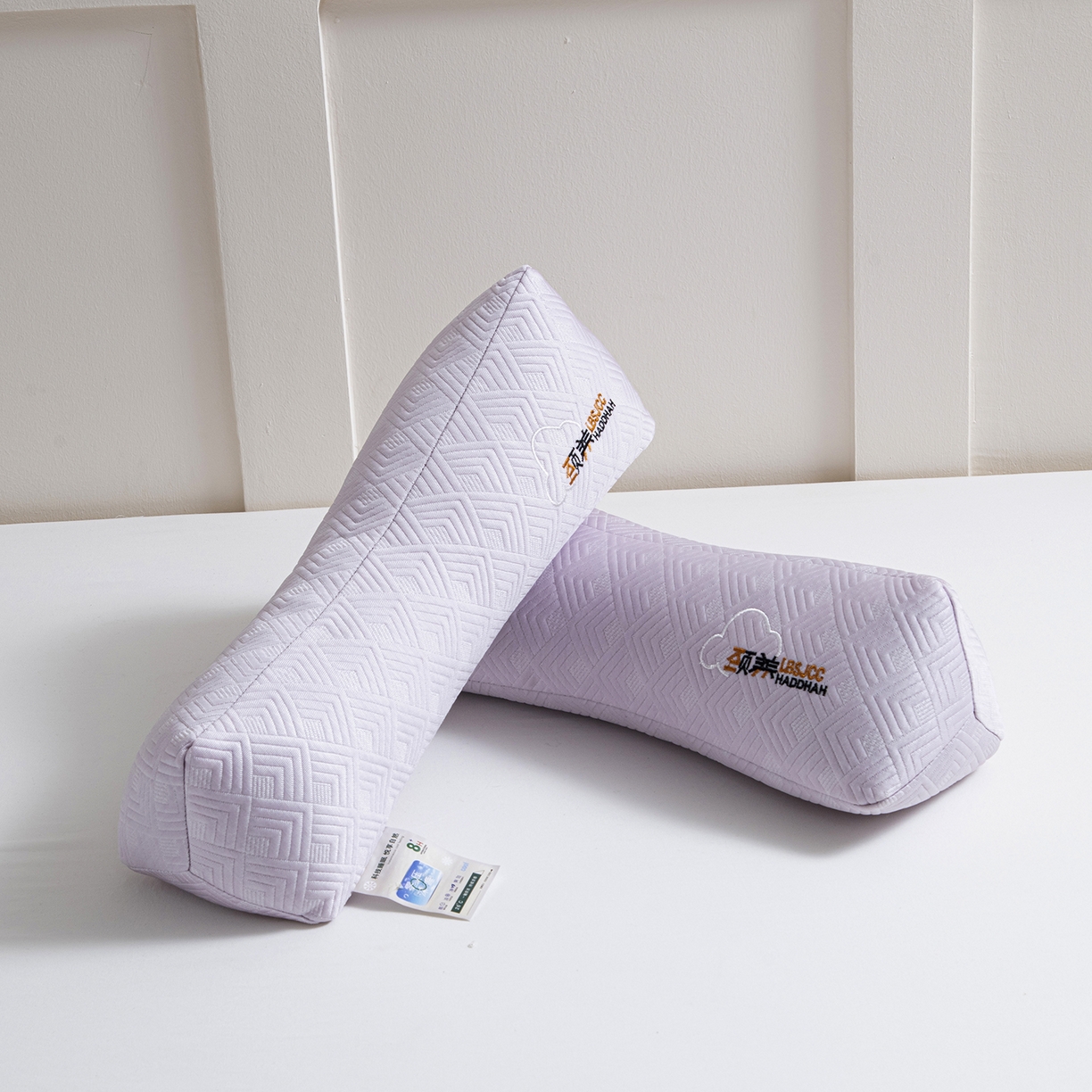91家纺网 家纺一手货源 找家纺 莉迪娅 2026新款静养三角颈椎枕  枕头枕芯 静养三角颈椎枕紫【填充高粱壳】