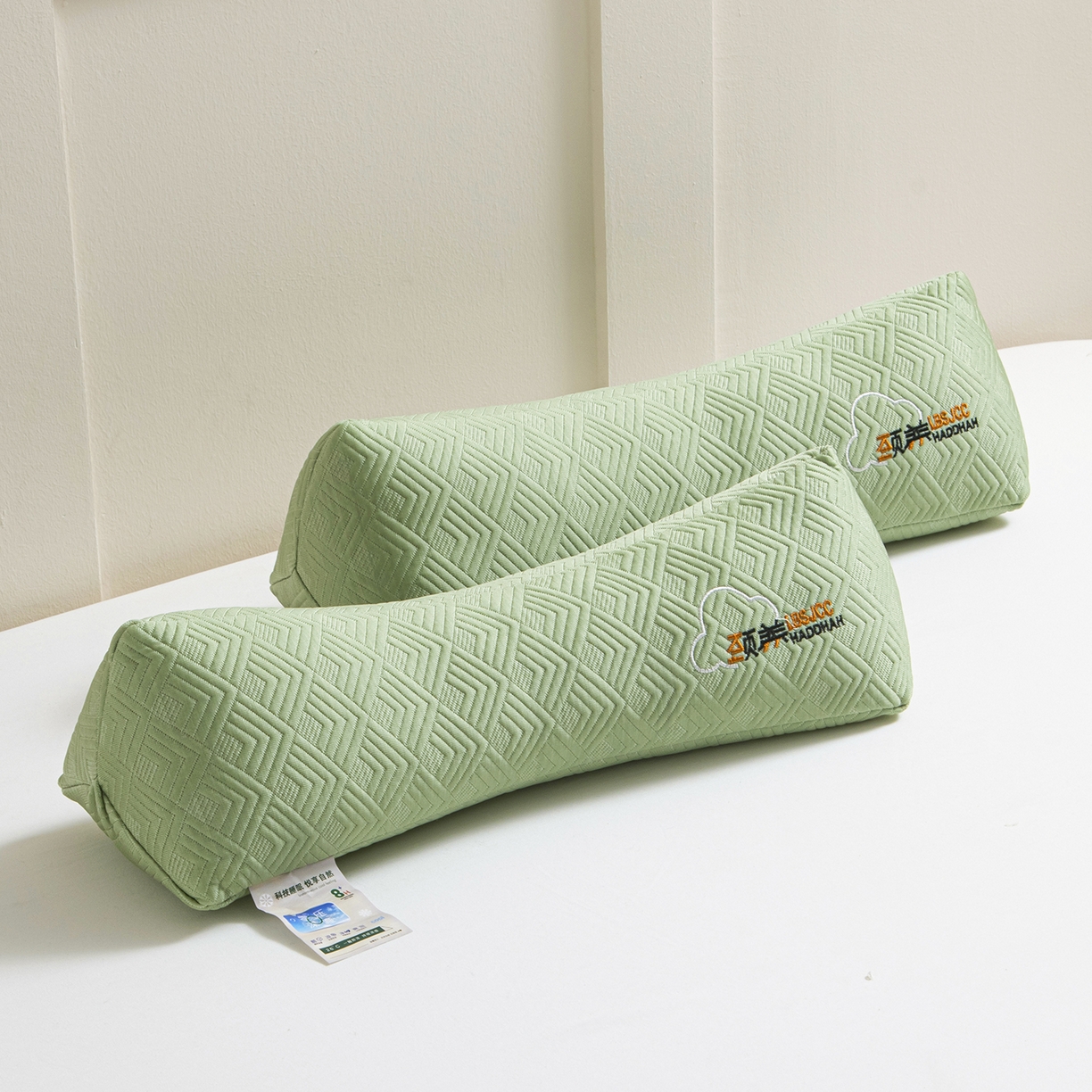 莉迪娅 2026新款静养三角颈椎枕  枕头枕芯 静养三角颈椎枕绿【填充高粱壳】