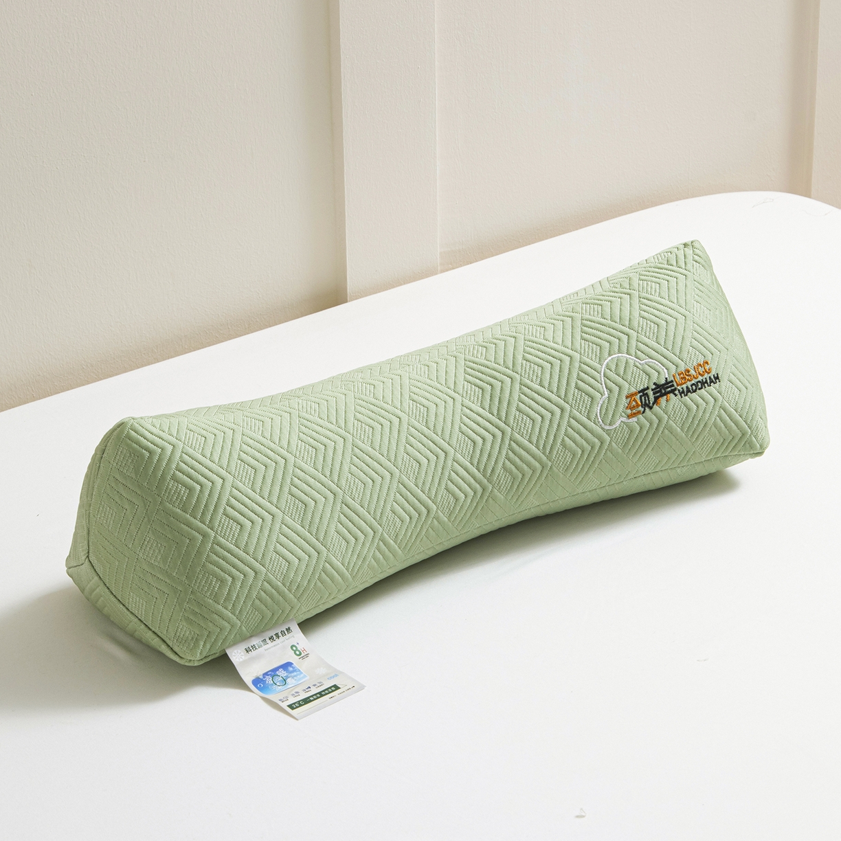 91家纺网 家纺一手货源 找家纺 莉迪娅 2026新款静养三角颈椎枕  枕头枕芯 静养三角颈椎枕绿【填充高粱壳】