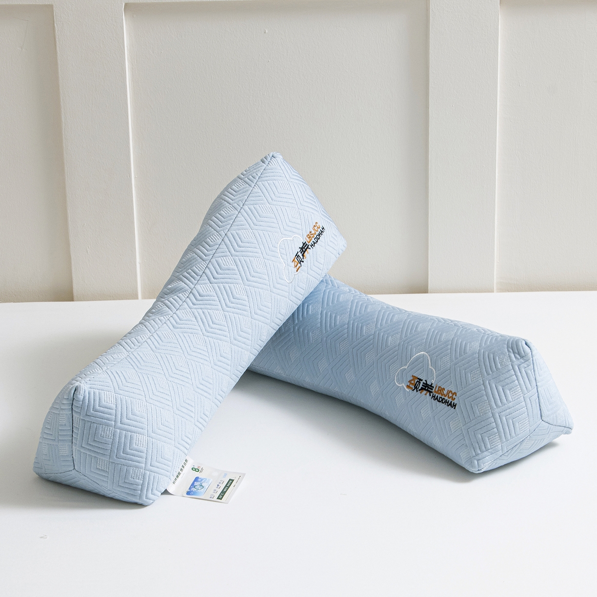 91家纺网 家纺一手货源 找家纺 莉迪娅 2026新款静养三角颈椎枕  枕头枕芯 静养三角颈椎枕兰【填充高粱壳】