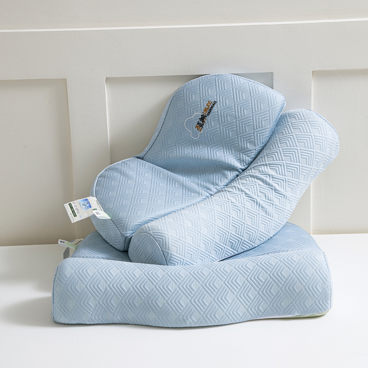 91家纺网 家纺一手货源 找家纺 莉迪娅 2026新款凉感丝牵引枕  枕头枕芯 静养牵引枕兰