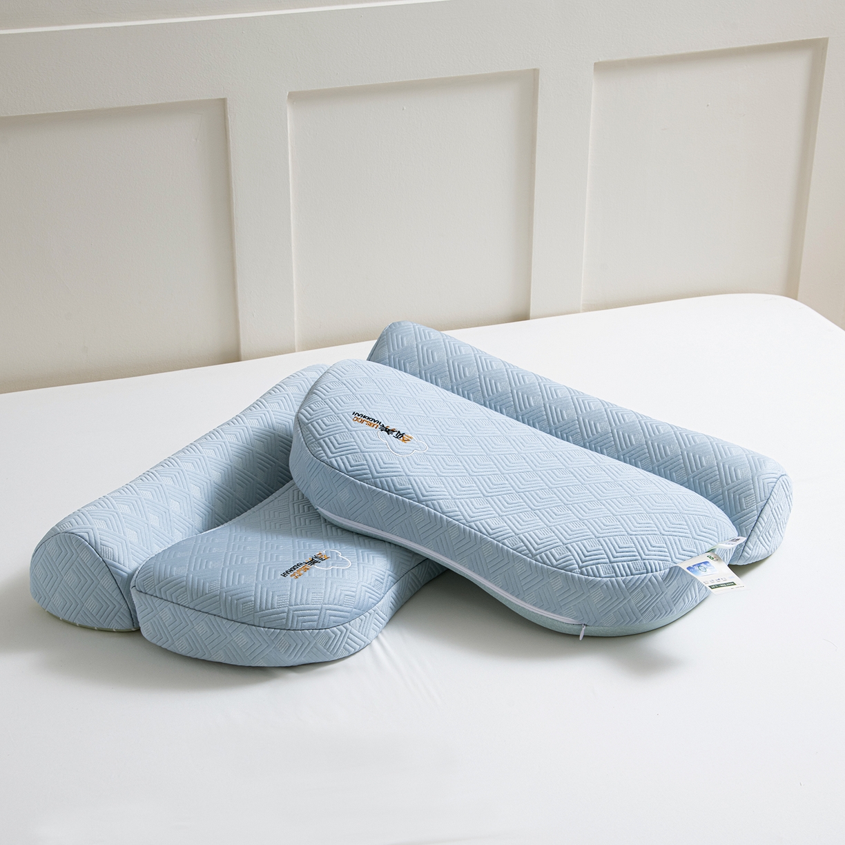 91家纺网 家纺一手货源 找家纺 莉迪娅 2026新款凉感丝牵引枕  枕头枕芯 静养牵引枕兰