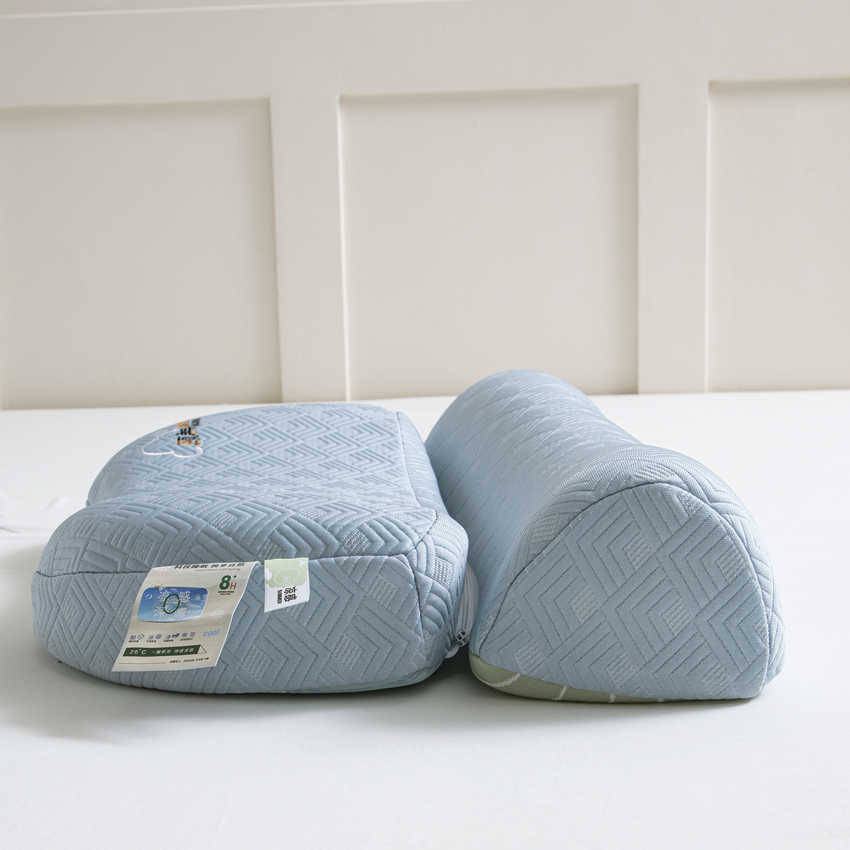 91家纺网 家纺一手货源 找家纺 莉迪娅 2026新款凉感丝牵引枕  枕头枕芯 静养牵引枕兰