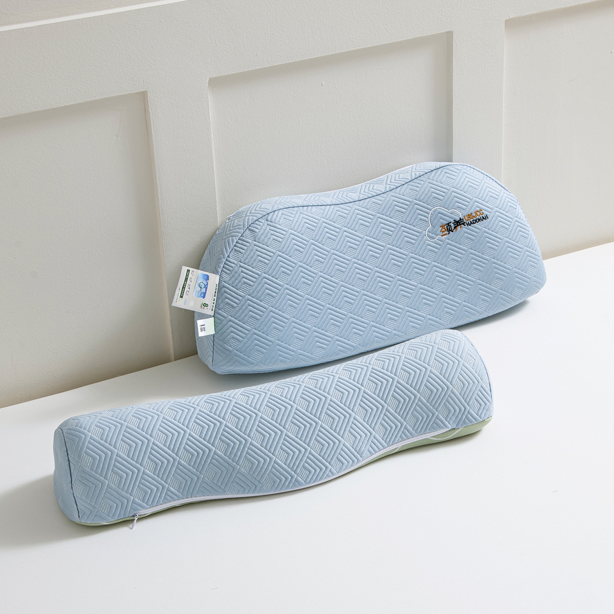 91家纺网 家纺一手货源 找家纺 莉迪娅 2026新款凉感丝牵引枕  枕头枕芯 静养牵引枕兰