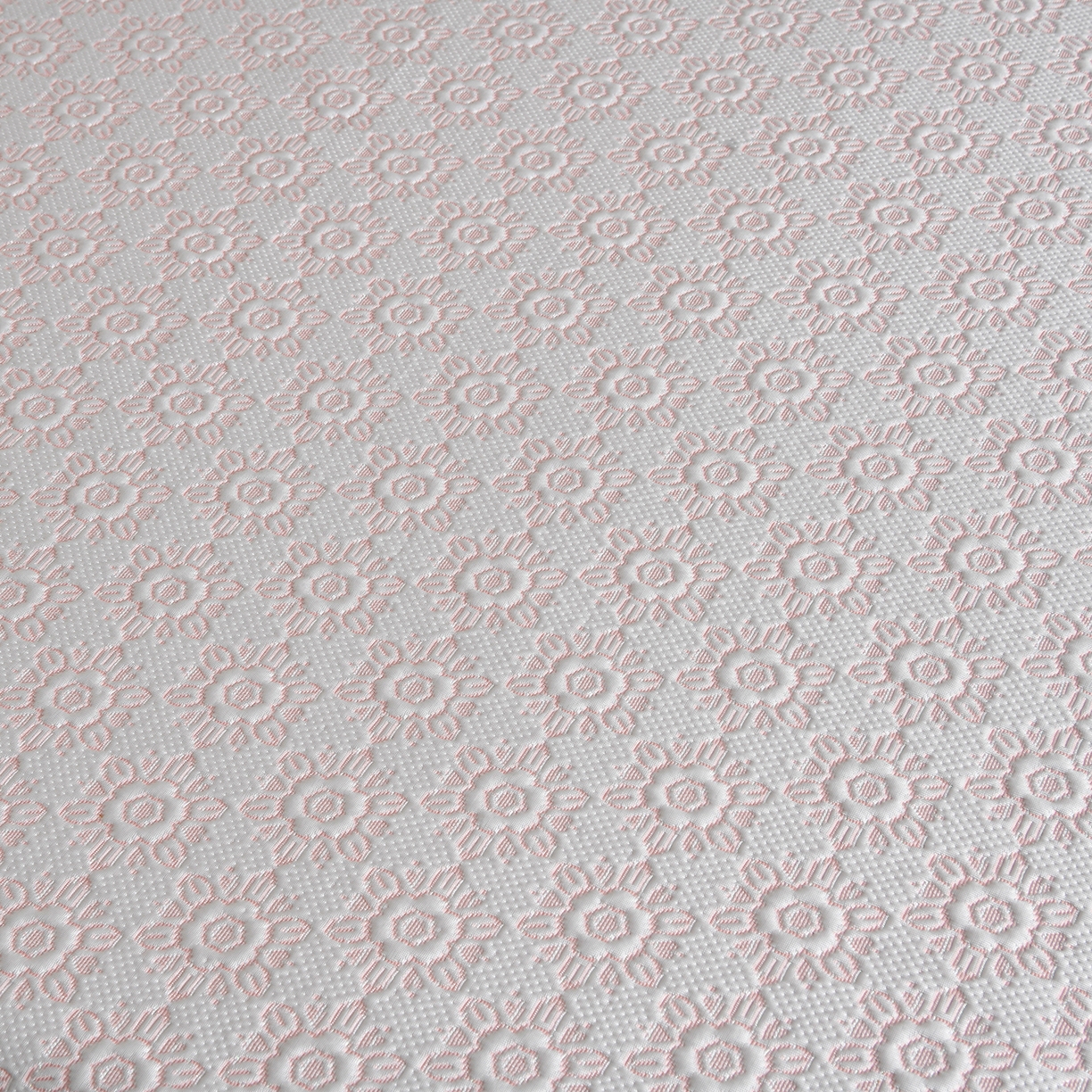 91家纺网 家纺一手货源 找家纺 民新家纺 2026新款PE乙纶冰豆豆床裙款凉席三件套 花韵-粉