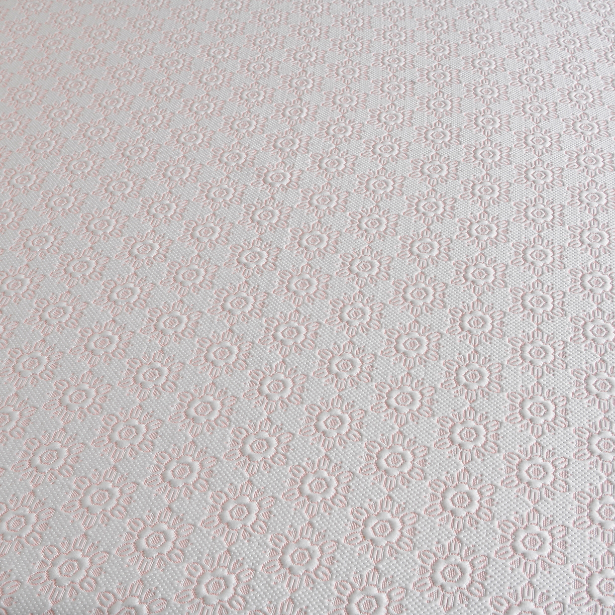 91家纺网 家纺一手货源 找家纺 民新家纺 2026新款PE乙纶冰豆豆床裙款凉席三件套 花韵-粉