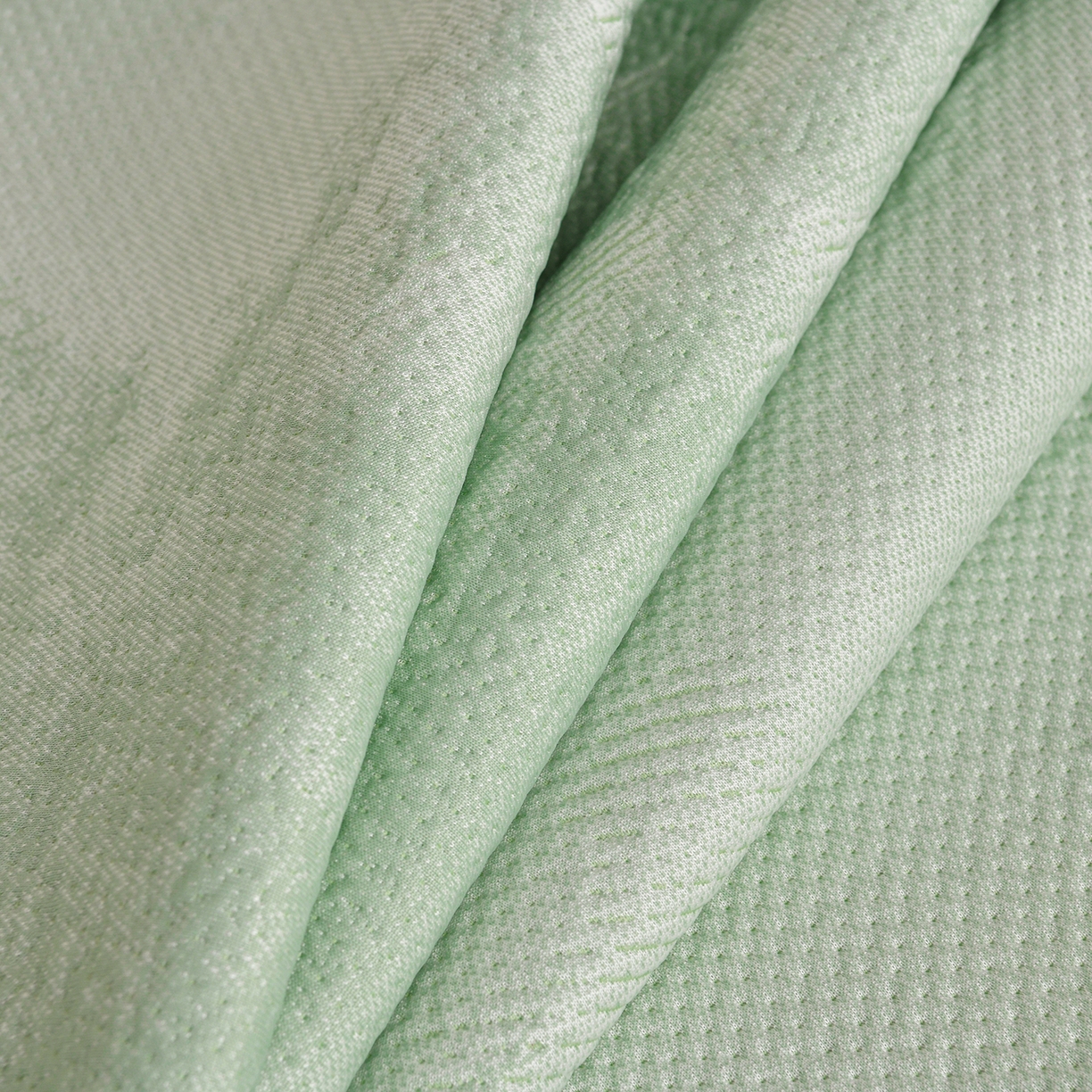 91家纺网 家纺一手货源 找家纺 民新家纺 2026新款PE乙纶冰豆豆床裙款凉席三件套 意境-绿