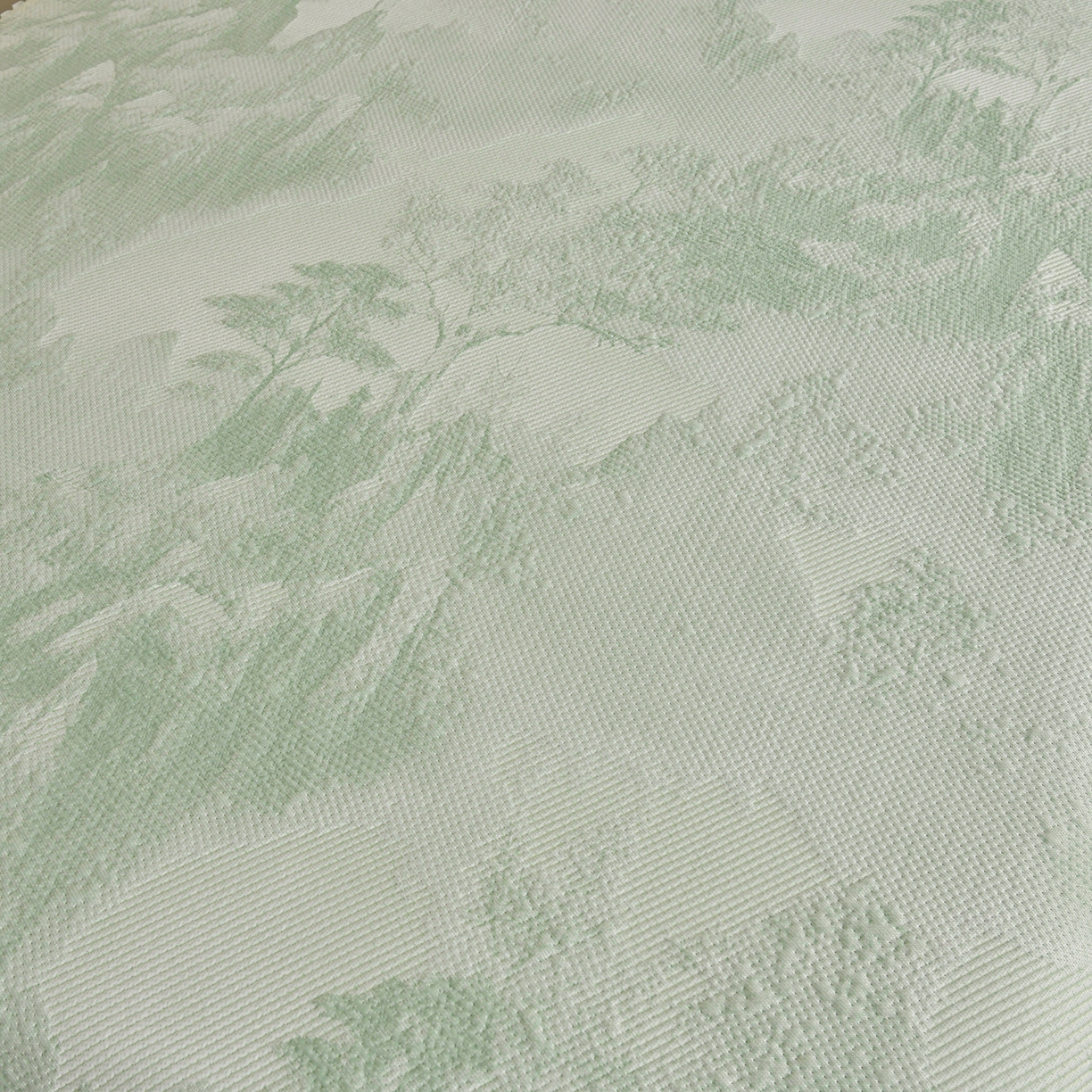 91家纺网 家纺一手货源 找家纺 民新家纺 2026新款PE乙纶冰豆豆床裙款凉席三件套 意境-绿