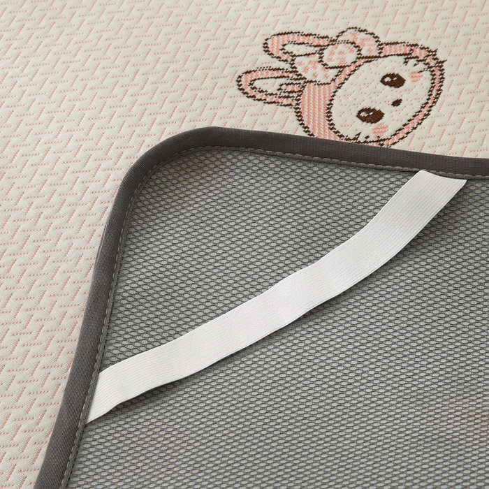 91家纺网 家纺一手货源 找家纺 （总）宅部落 2026春夏新款A类提花儿童凉席幼儿园凉席PE凉感儿童席凉席席子空调软席