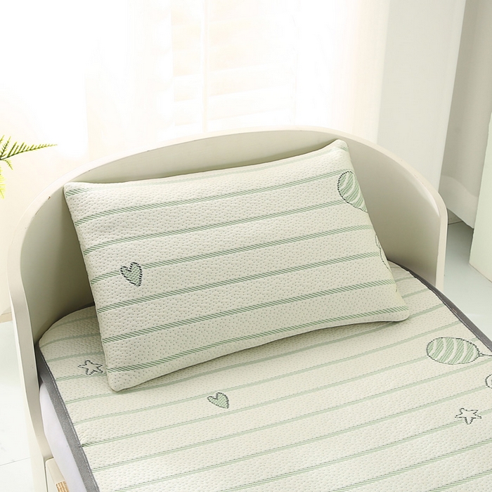 91家纺网 家纺一手货源 找家纺 宅部落 2026春夏新款A类提花儿童凉席幼儿园凉席PE凉感儿童席凉席席子空调软席 小飞象-绿