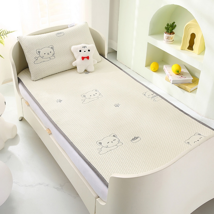 宅部落 2026春夏新款A类提花儿童凉席幼儿园凉席PE凉感儿童席凉席席子空调软席 小奶喵