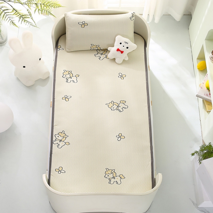 91家纺网 家纺一手货源 找家纺 宅部落 2026春夏新款A类提花儿童凉席幼儿园凉席PE凉感儿童席凉席席子空调软席 小马驹