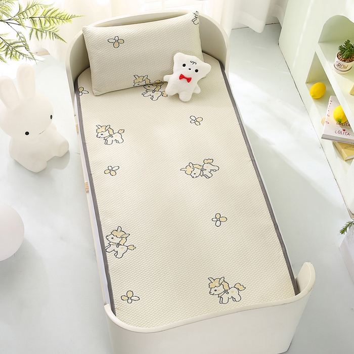 91家纺网 家纺一手货源 找家纺 宅部落 2026春夏新款A类提花儿童凉席幼儿园凉席PE凉感儿童席凉席席子空调软席 小马驹