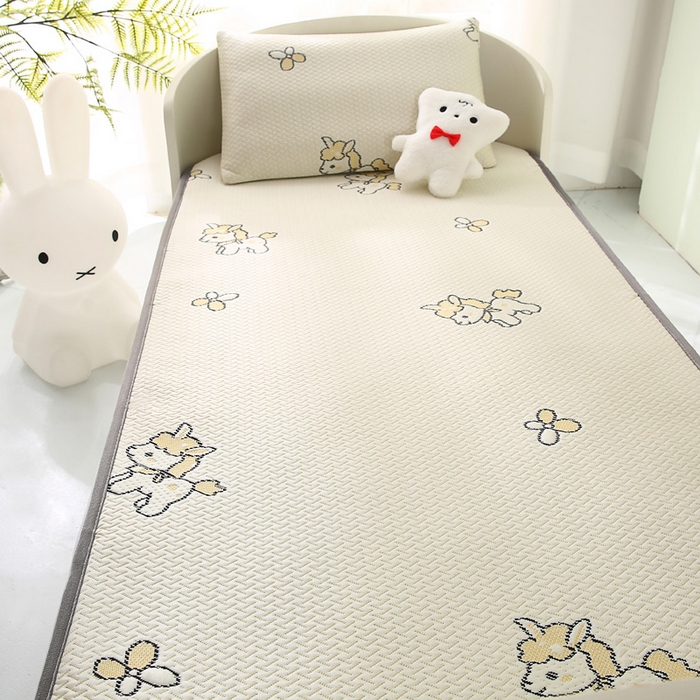 91家纺网 家纺一手货源 找家纺 宅部落 2026春夏新款A类提花儿童凉席幼儿园凉席PE凉感儿童席凉席席子空调软席 小马驹