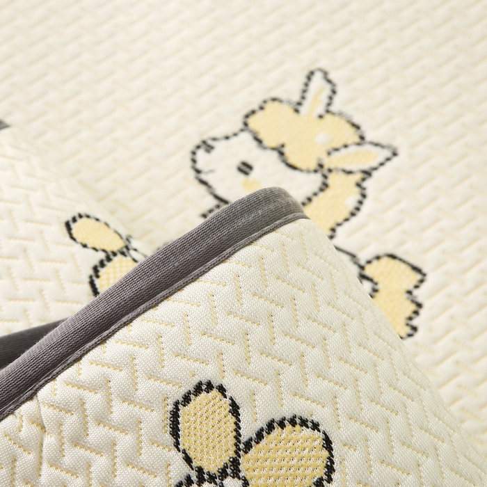 91家纺网 家纺一手货源 找家纺 宅部落 2026春夏新款A类提花儿童凉席幼儿园凉席PE凉感儿童席凉席席子空调软席 小马驹