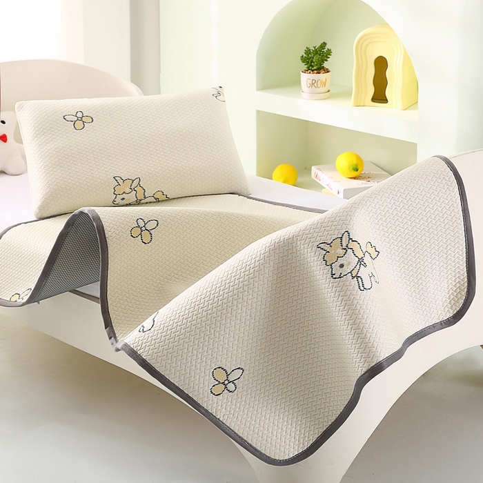 91家纺网 家纺一手货源 找家纺 宅部落 2026春夏新款A类提花儿童凉席幼儿园凉席PE凉感儿童席凉席席子空调软席 小马驹