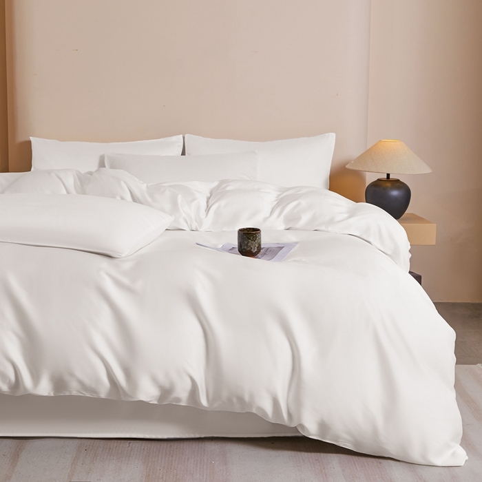 91家纺网 家纺一手货源 找家纺 雅萱家纺 2026新款60s天丝四件套 60S天丝古董白