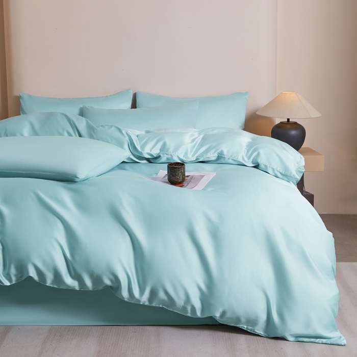 91家纺网 家纺一手货源 找家纺 雅萱家纺 2026新款60s天丝四件套 60s天丝天水兰