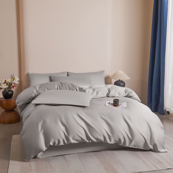 91家纺网 家纺一手货源 找家纺 雅萱家纺 2026新款60s天丝四件套 60s天丝都市灰