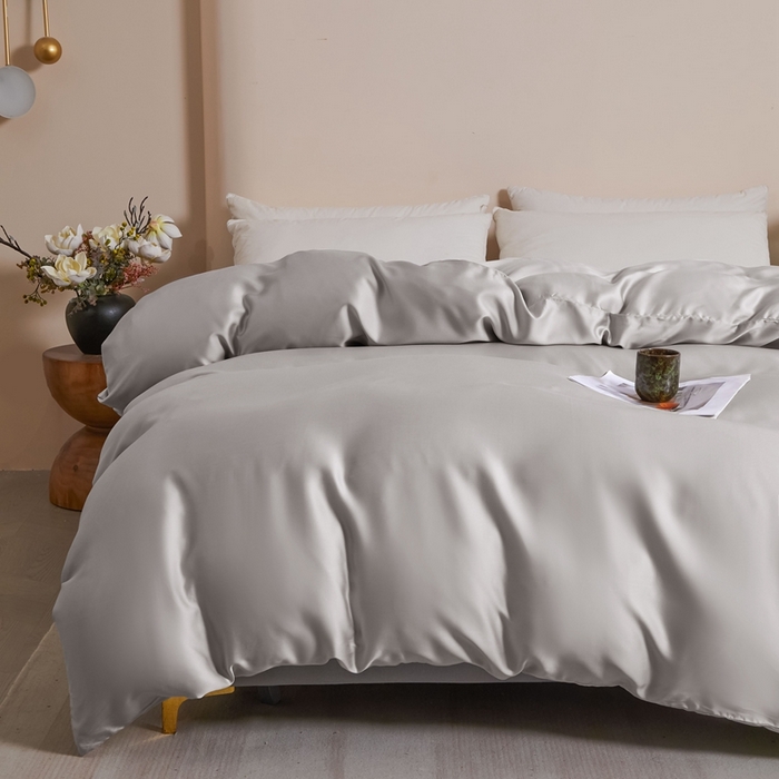 91家纺网 家纺一手货源 找家纺 雅萱家纺 2026新款60s天丝四件套 60s天丝都市灰