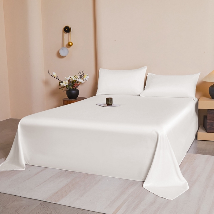 91家纺网 家纺一手货源 找家纺 雅萱家纺 2026新款60s天丝四件套 60S天丝古董白