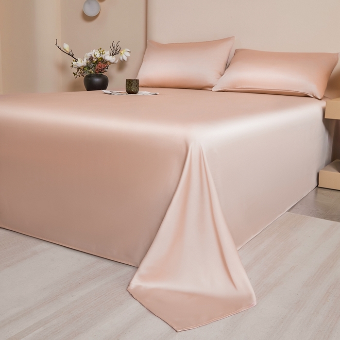 91家纺网 家纺一手货源 找家纺 雅萱家纺 2026新款60s天丝四件套 60s天丝柔雾粉