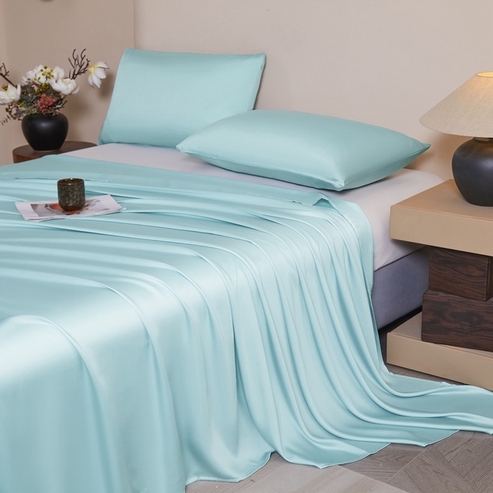 91家纺网 家纺一手货源 找家纺 雅萱家纺 2026新款60s天丝四件套 60s天丝天水兰