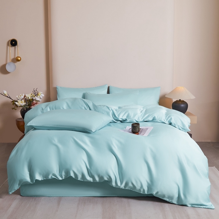 91家纺网 家纺一手货源 找家纺 雅萱家纺 2026新款60s天丝四件套 60s天丝天水兰