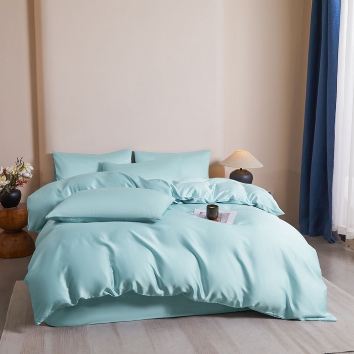 91家纺网 家纺一手货源 找家纺 雅萱家纺 2026新款60s天丝四件套 60s天丝天水兰