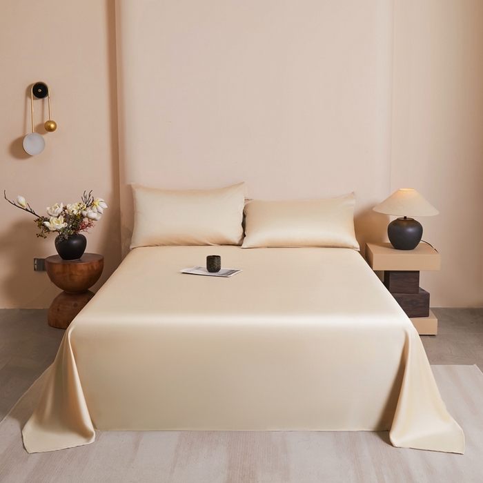 91家纺网 家纺一手货源 找家纺 雅萱家纺 2026新款60s天丝四件套 60s天丝香槟金